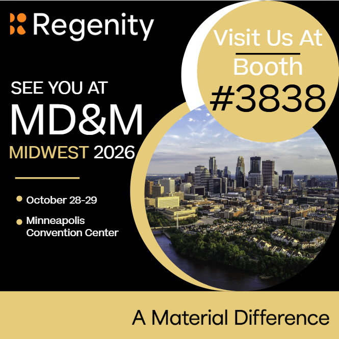 Join Regenity at MD&M Midwest 2026